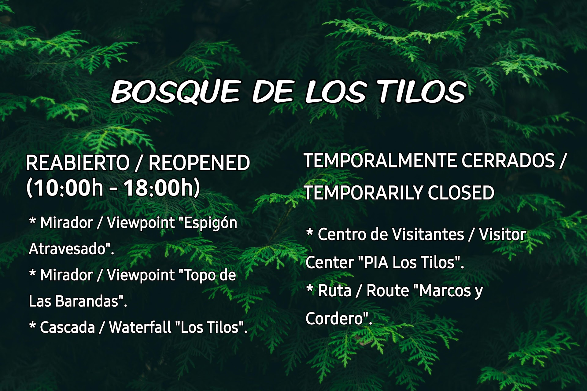 Recreation Area and Visitor Center Los Tilos