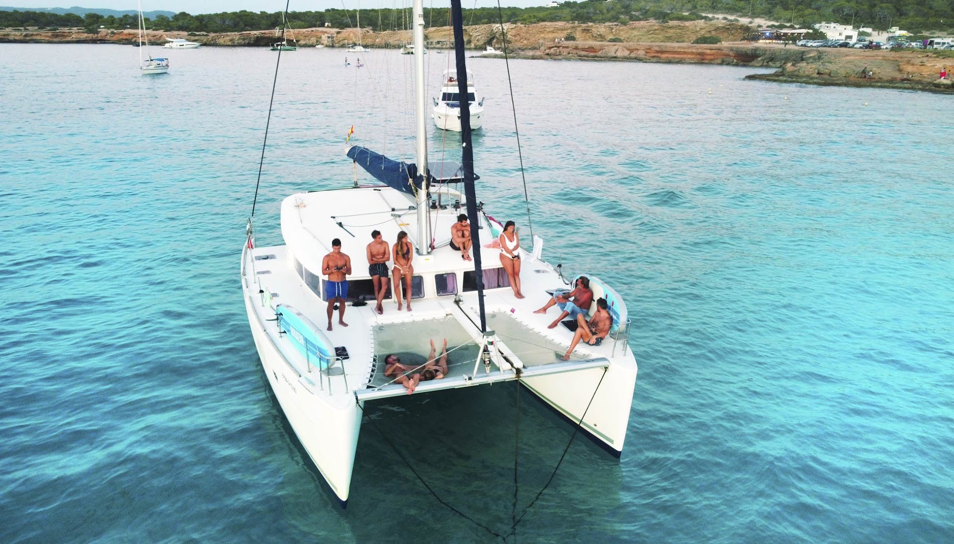 Navegando en catamarán