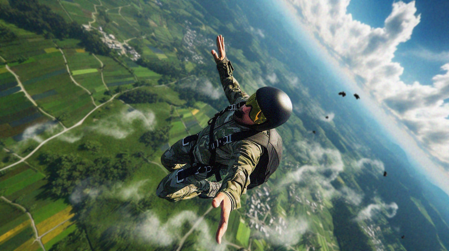 Skydiving in gili trawangan photo 3