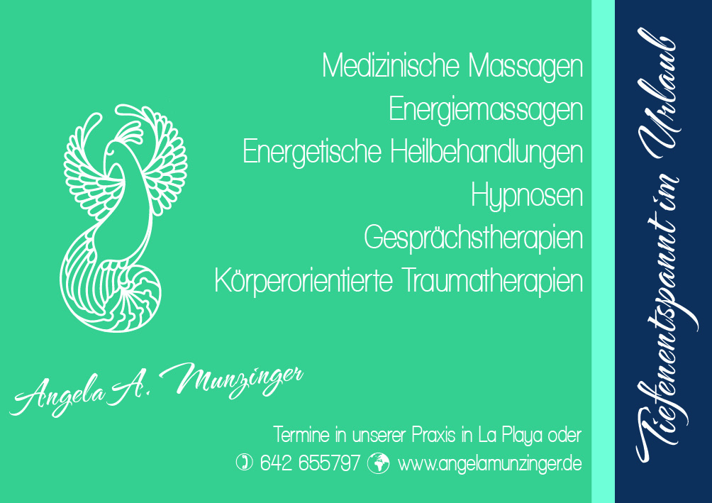 Angela Munzinger - mit Massagen tiefenentspannt im Urlaub