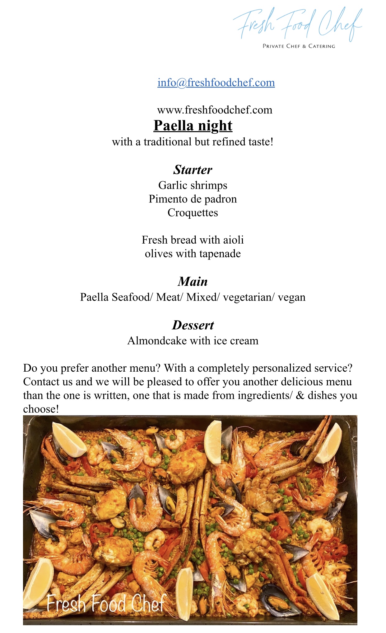 Private Chef in Can Picafort photo 2
