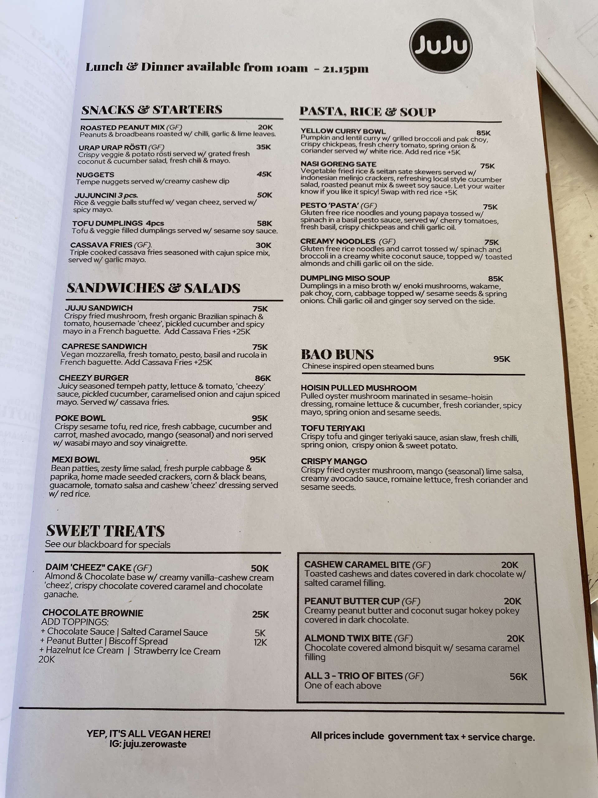JUJU Zero Waste Store & Vegan Cafe