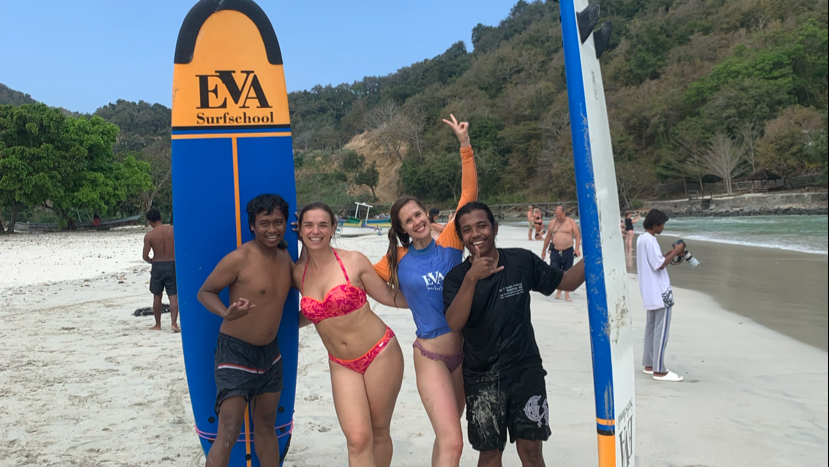 Lombok kuta surf Lesson