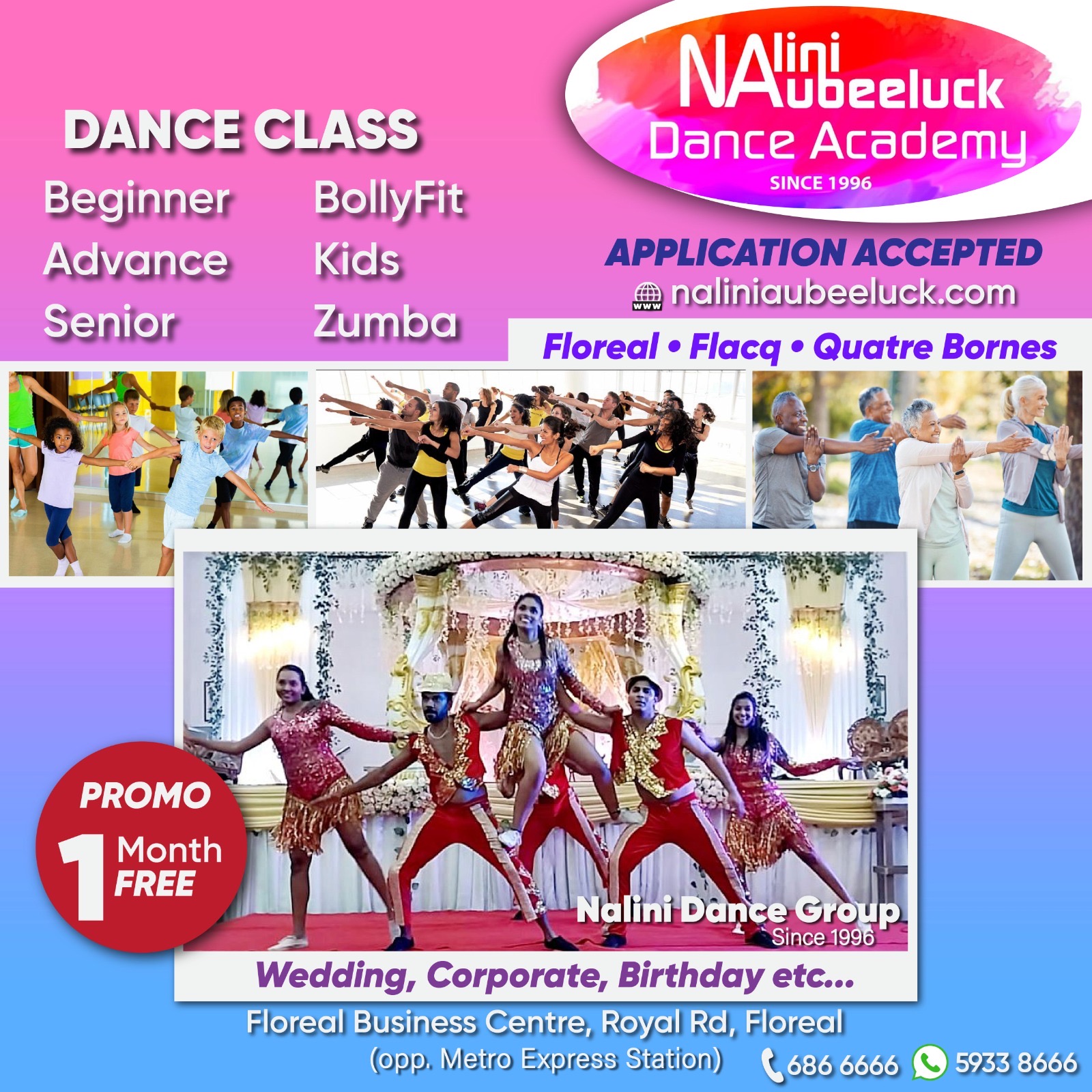 Nalini Aubeeluck Dance Academy + Event & Wedding Planner
