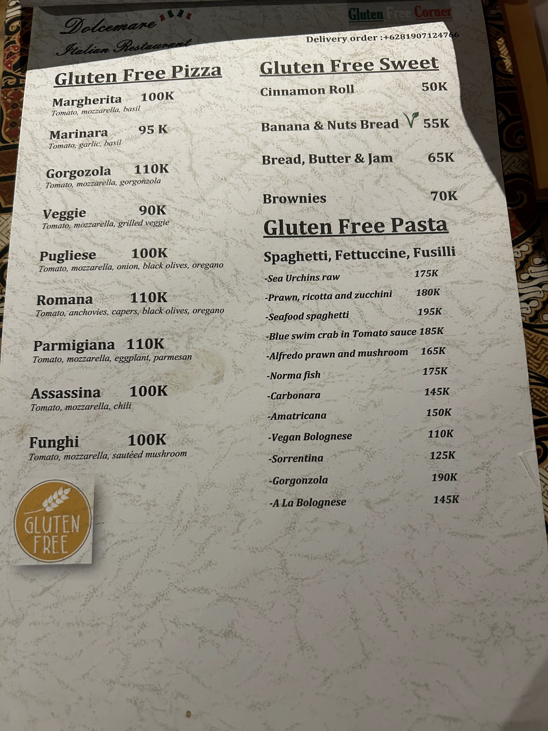 Dolcemare Italian Restaurant