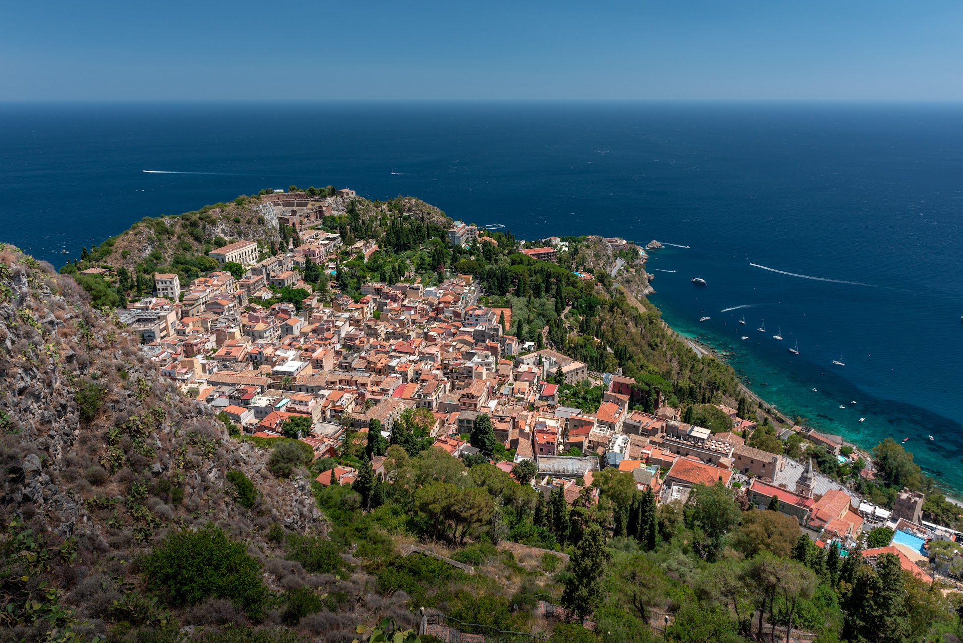 Hilltop View of Taormina