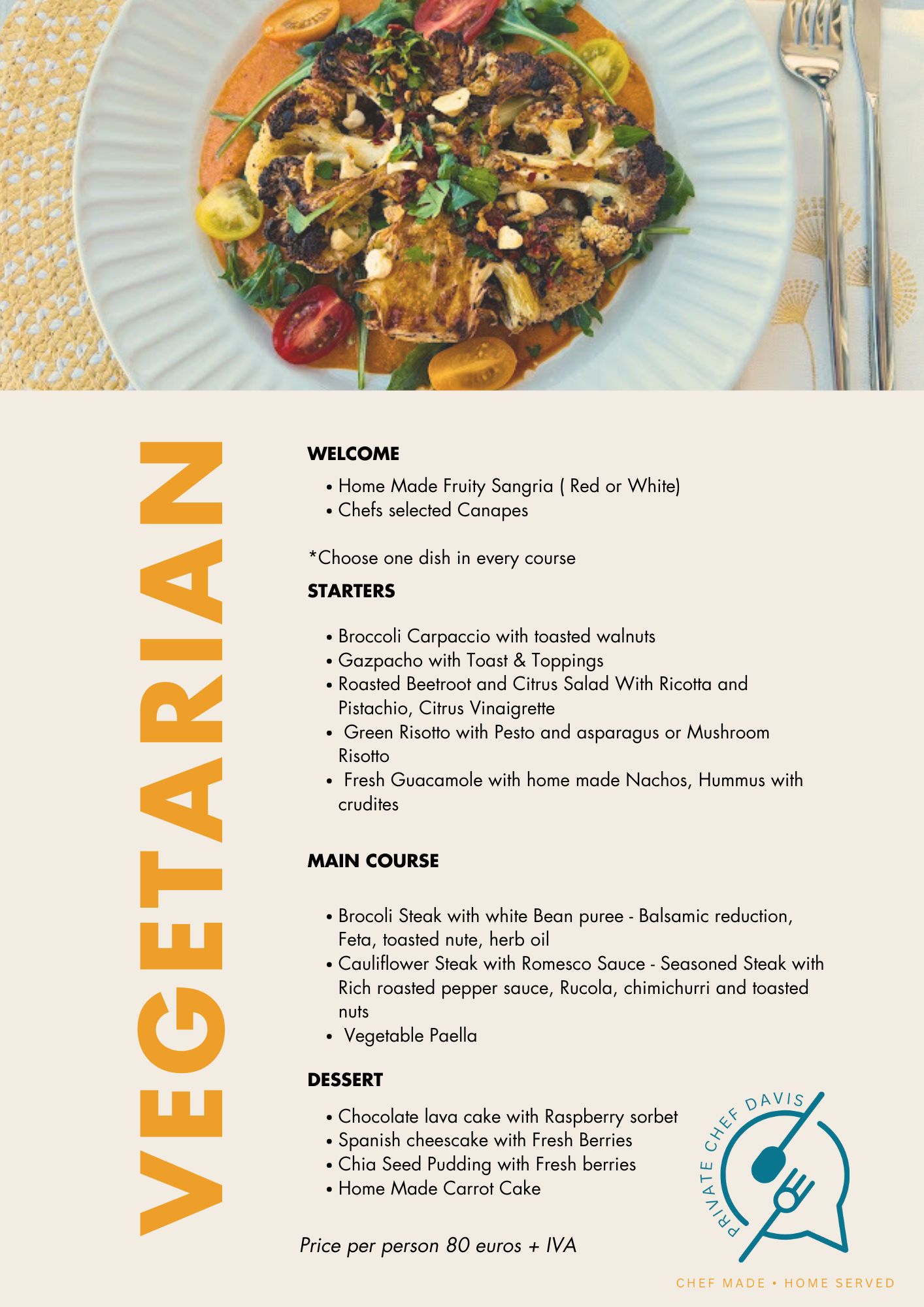Private Chef Davis | Marbella | Malaga