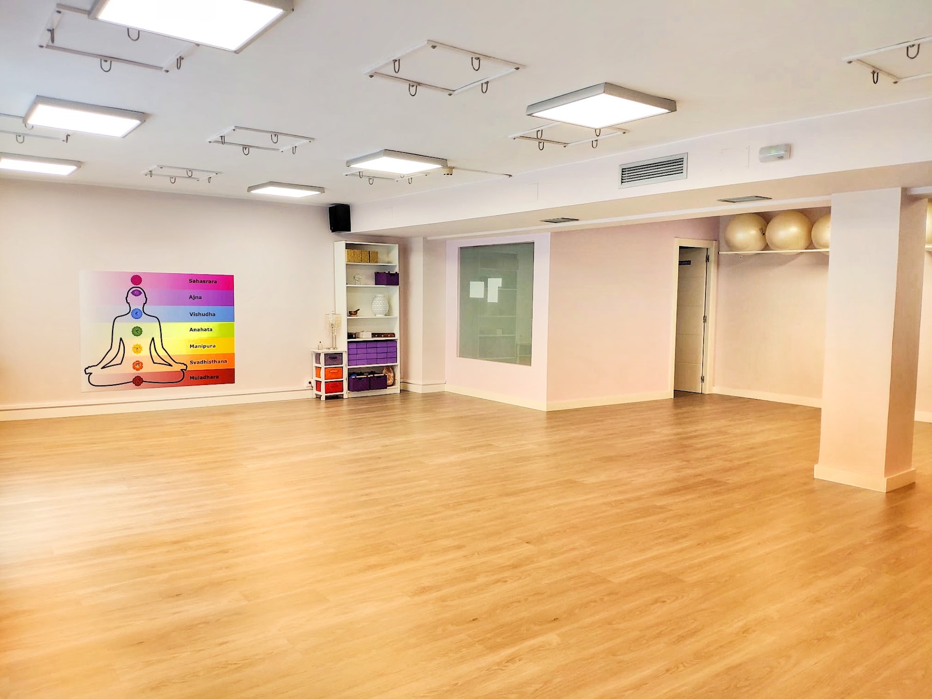 Estudio de AeroYoga Zaragoza - Sala de actividades La Vida en Verde