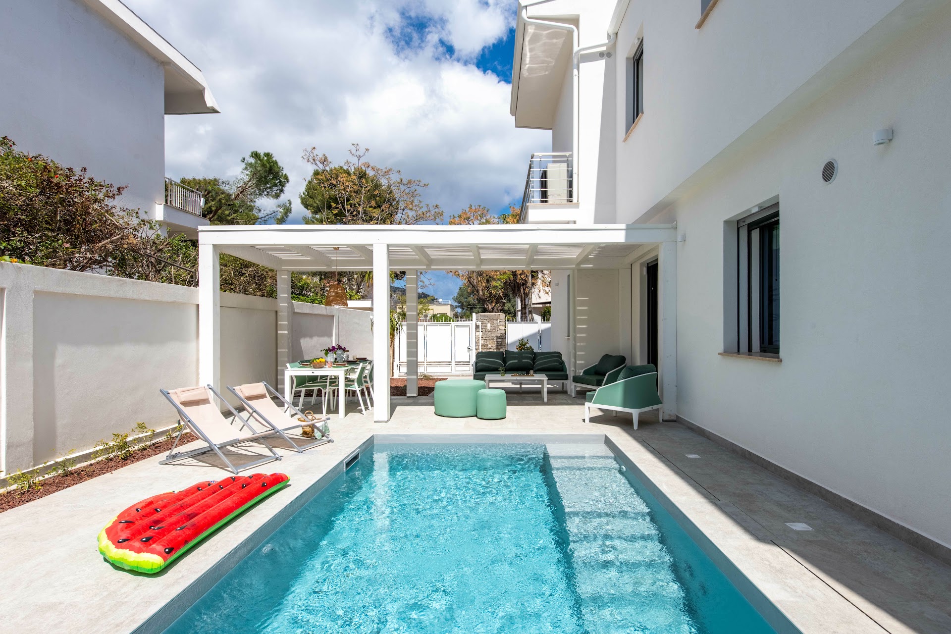 Mondello, Villa Blu with private pool