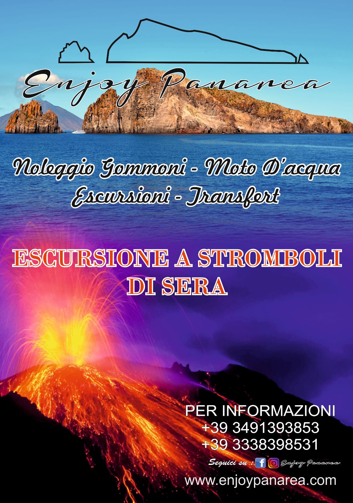 Noleggio barche e gommoni - Enjoy Panarea