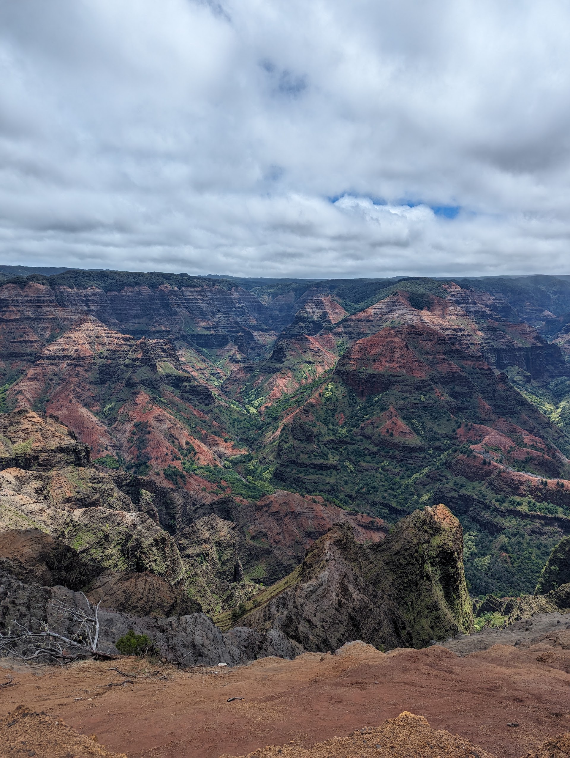 Canyon lookout with parking