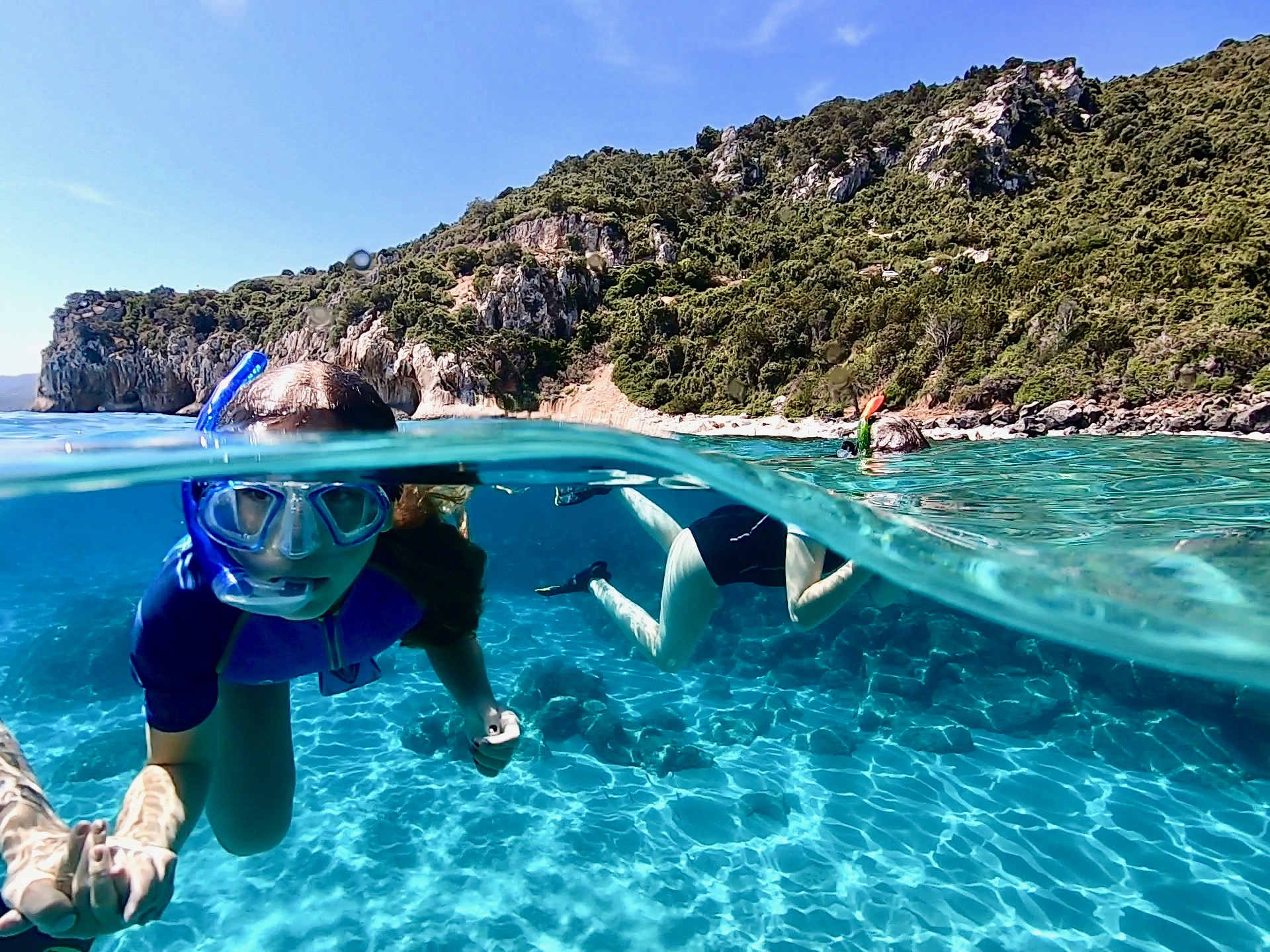 Snorkeling a Cala Gonone