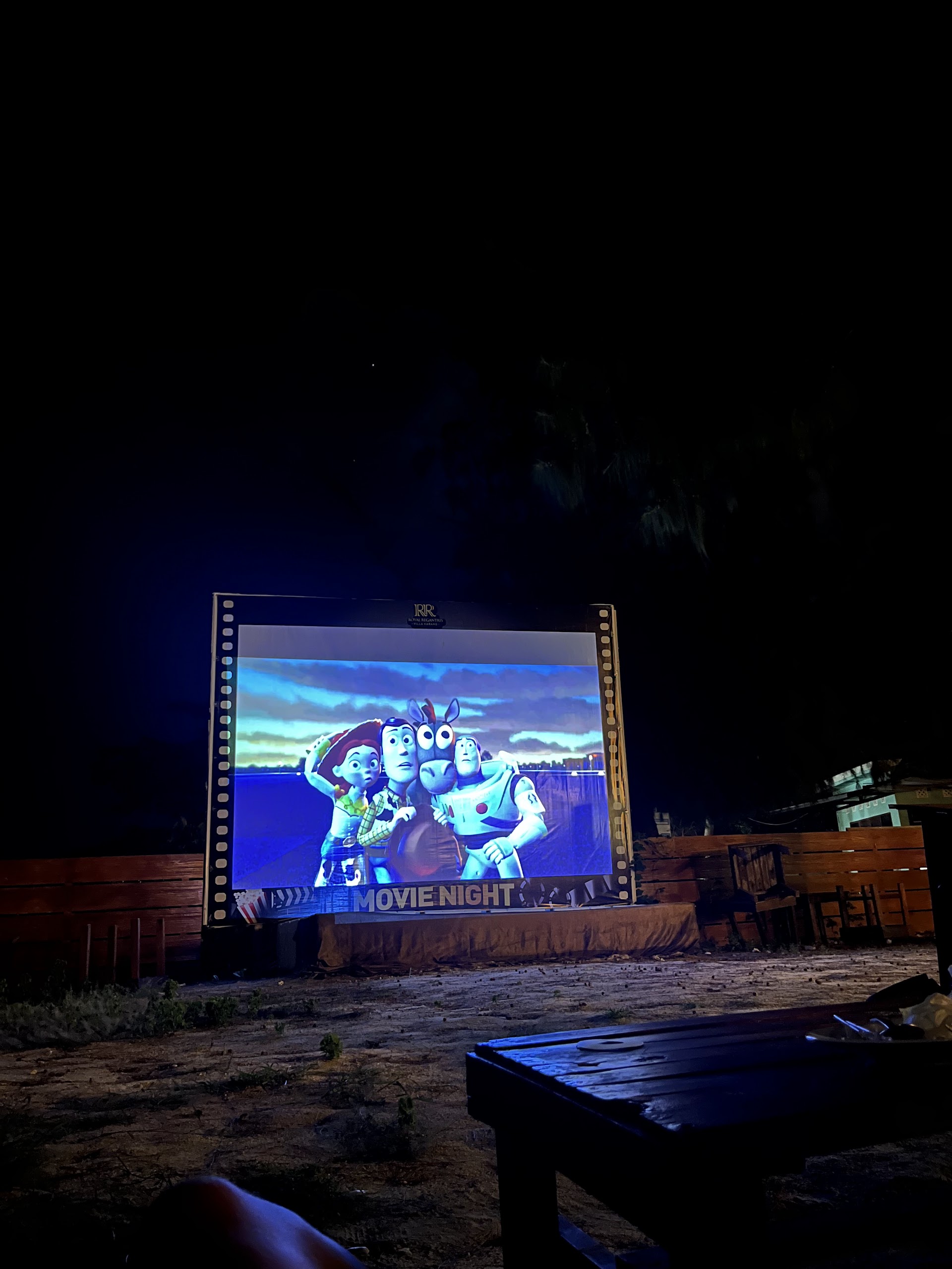 Open air cinema movie night