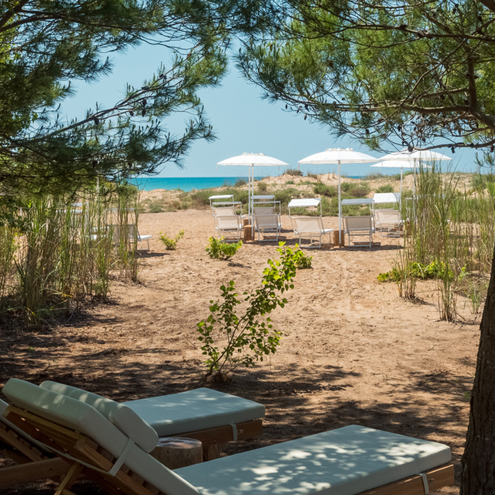 Beach Club & Bali Beds in Linosa