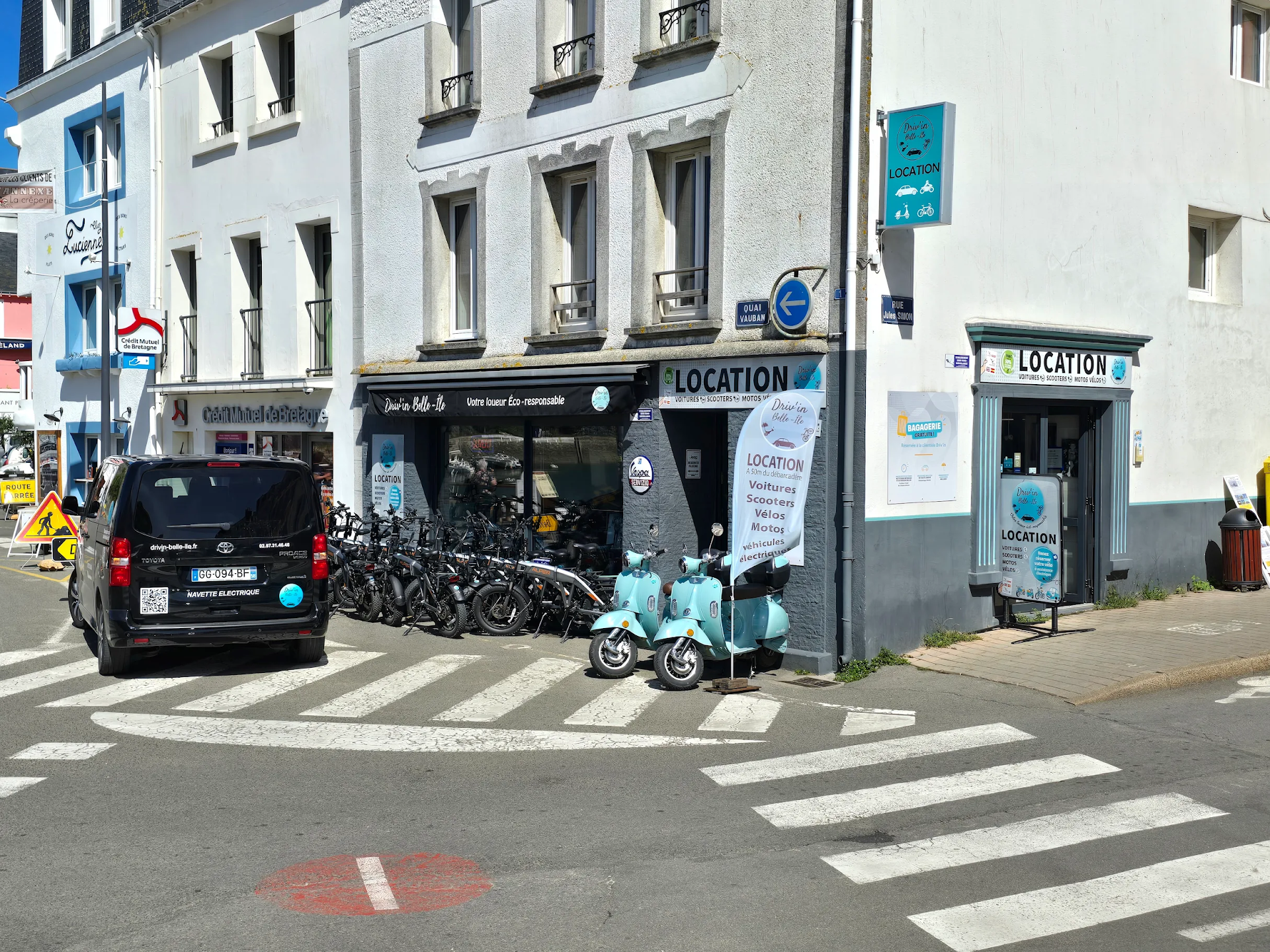 Driv'in Belle-Île : location de vélo, voiture, moto et scooter