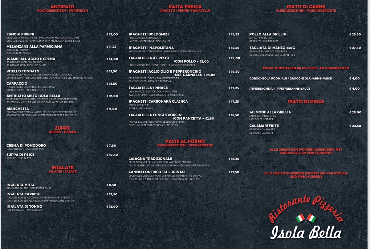 Italiaans Restaurant Pizzeria Isola Bella 🇮🇹