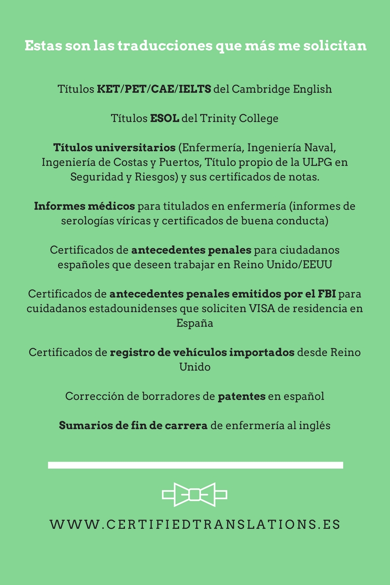 Traductor Jurado del Inglés | Laura Gil | Punto de Recogida
