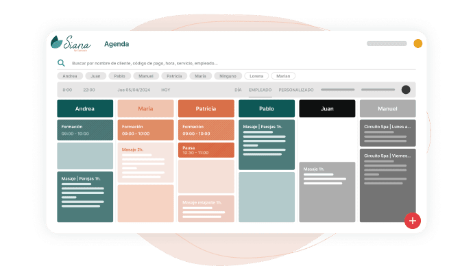 Siana by Spalopia | Agenda y Motor de Reservas para Spas