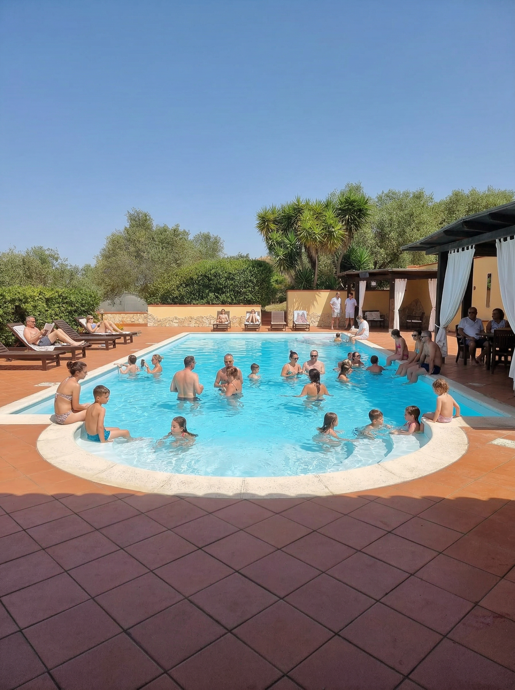 Sala feste in villa con piscina a Li Punti, Sassari: compleanno, eventi, addio al nubilato, anniversario matrimonio
