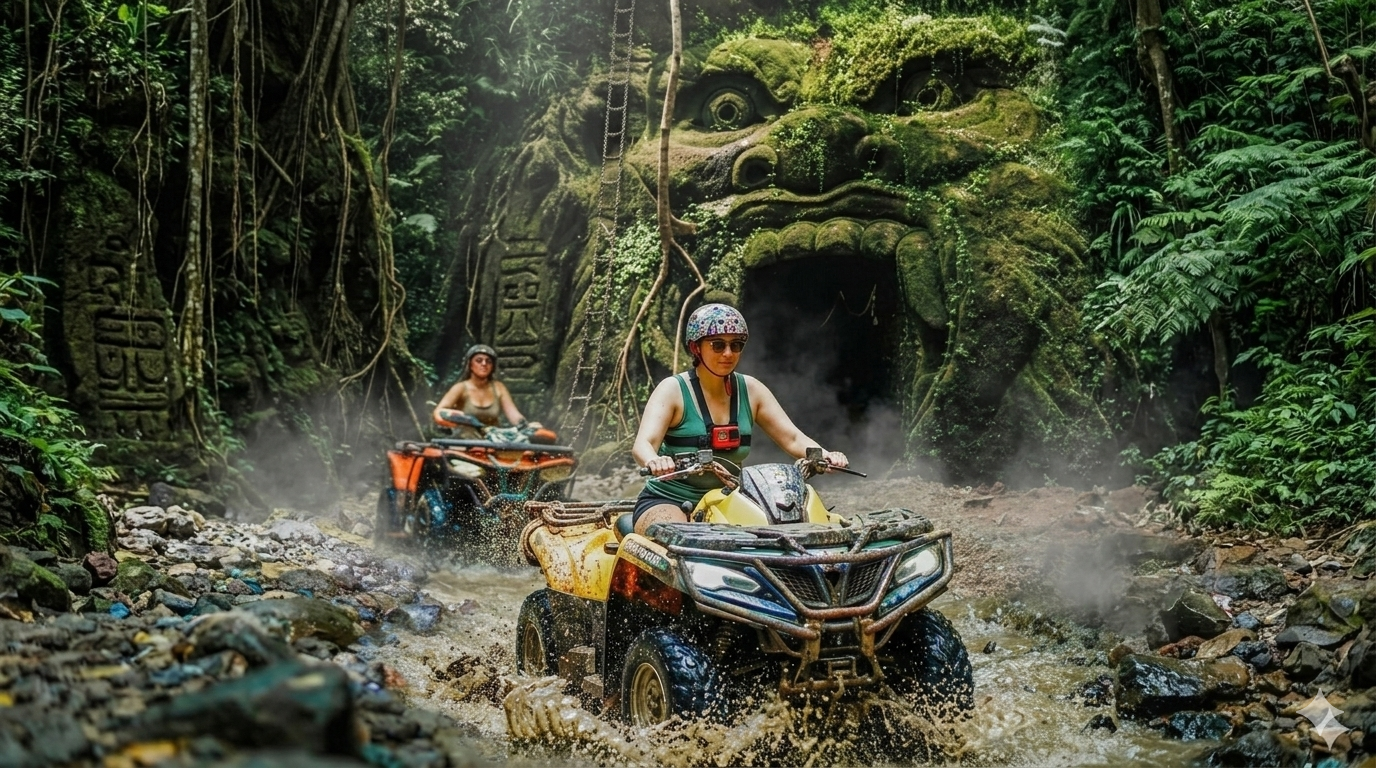 Gorilla Cave ATV Bali, Rafting, Tubing
