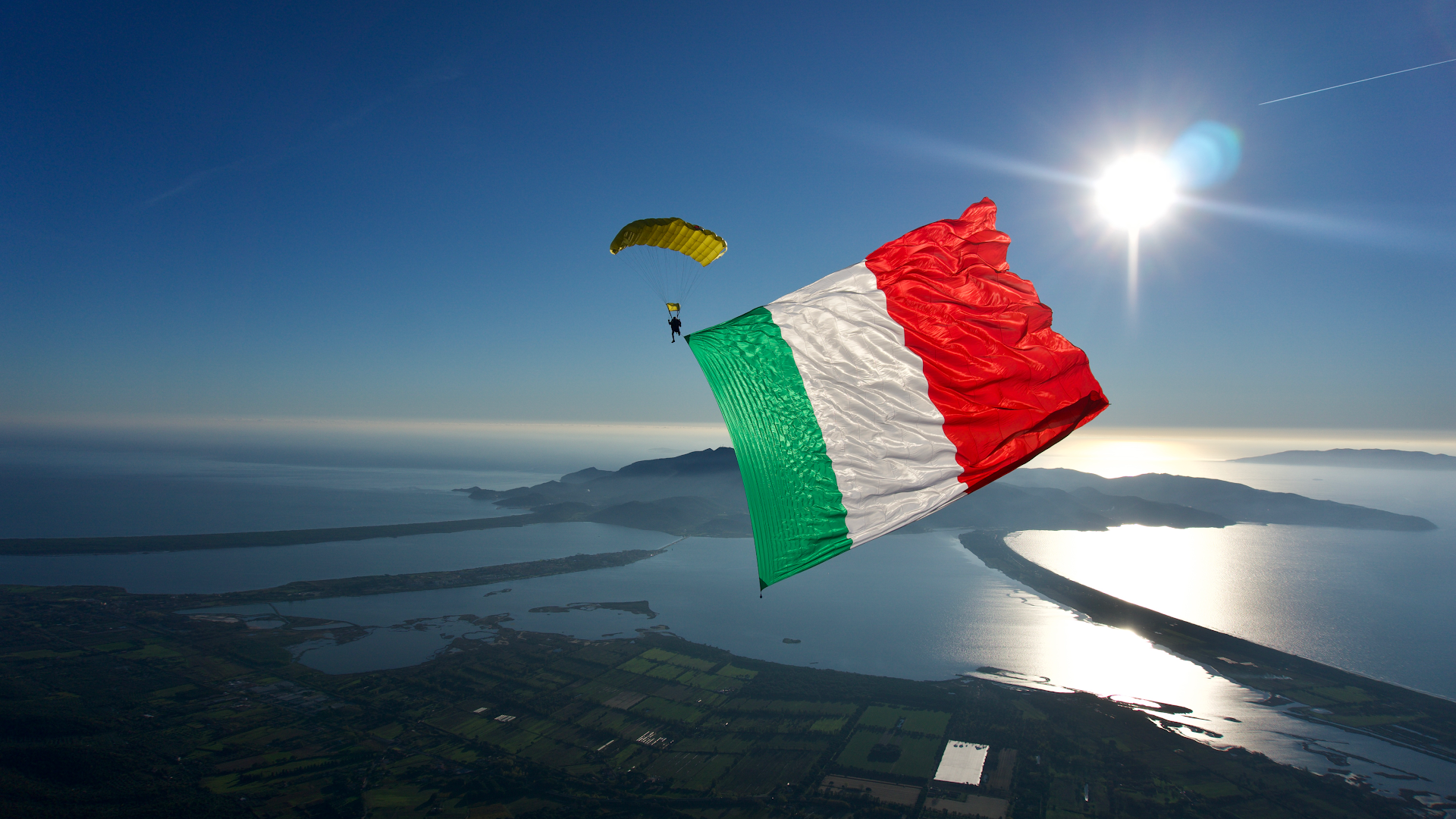 Paragliding in isola del giglio