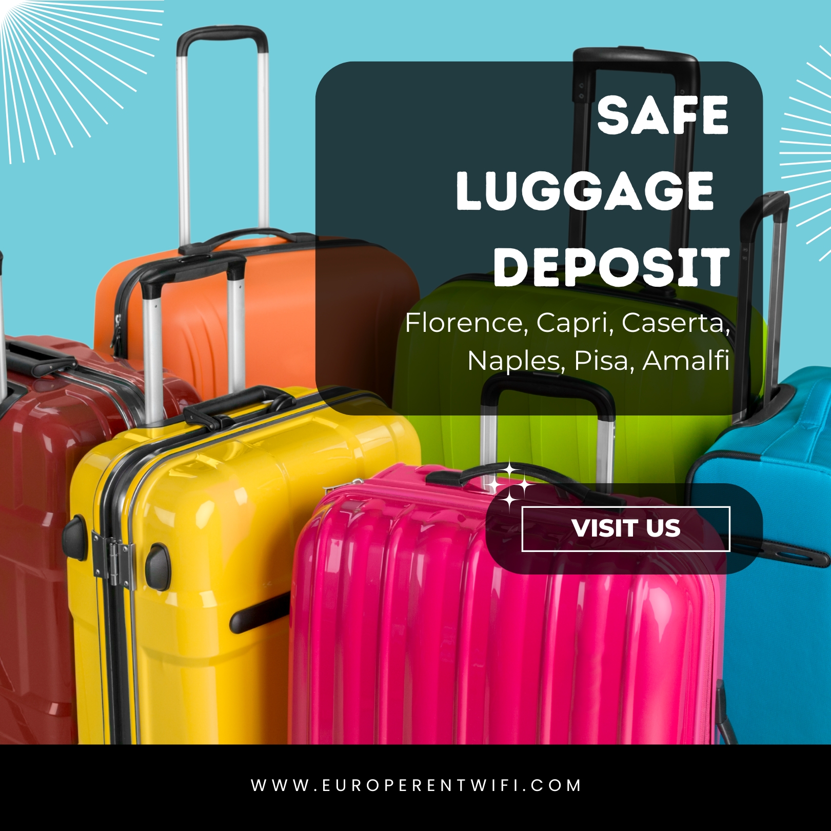 Europe Rent WiFi - Luggage storage locker & Portable WiFi - Capri