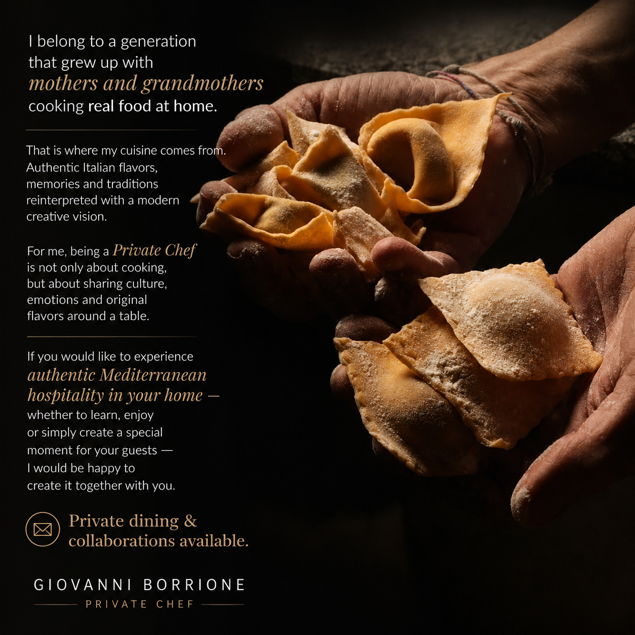 Giovanni Borrione Private Chef Tenerife
