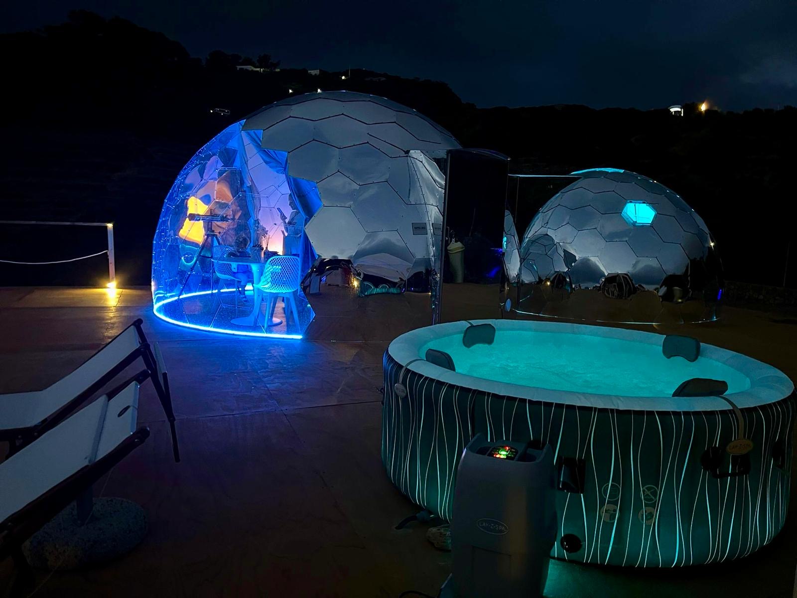 Palmaria Sky Bubbles room
