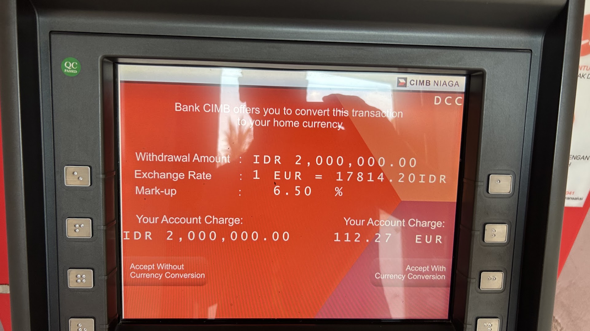ATM CIMB NIAGA (Hotel Trawangan Nirvana)