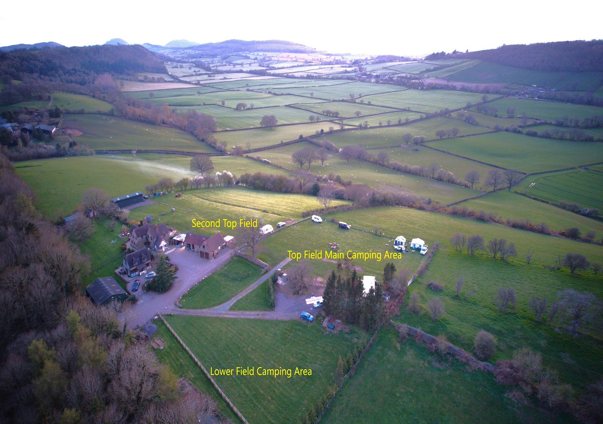 Spring Field Dark Skies Eco Camp