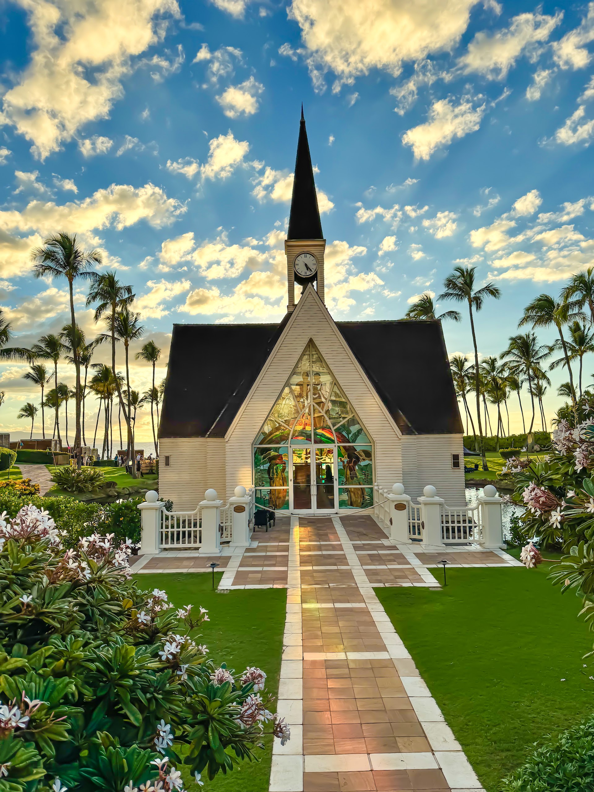 North Hawaiian Garden Wailea Seaside Chapel
