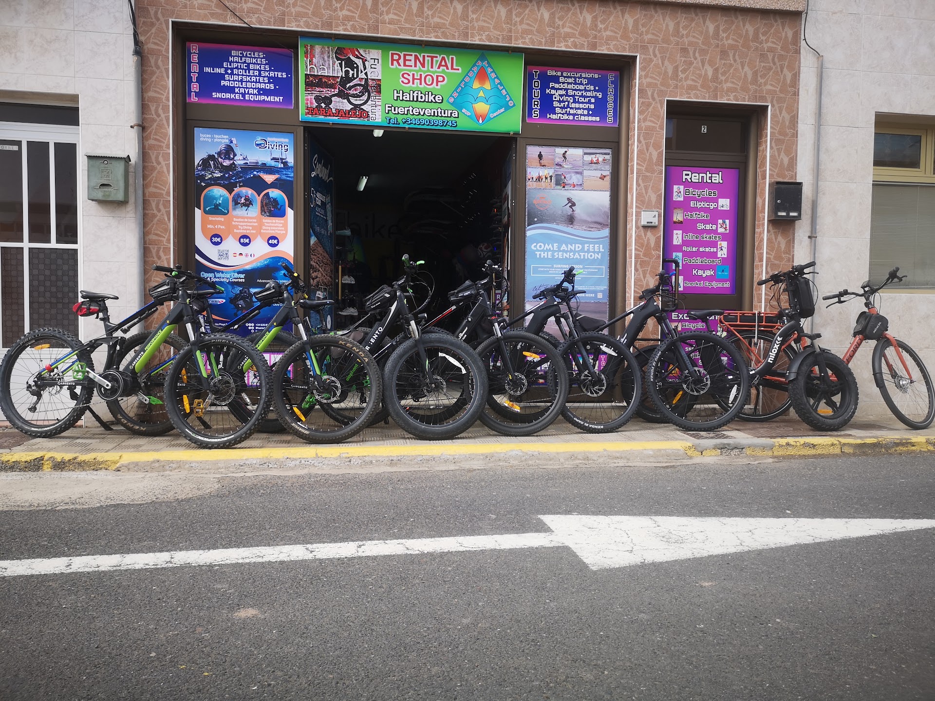 Rental shop halfbike fuerteventura & paddle center