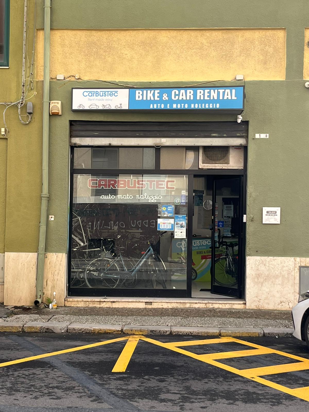 CarBusTec | noleggio scooter - biciclette - auto- moto | Stazione centrale