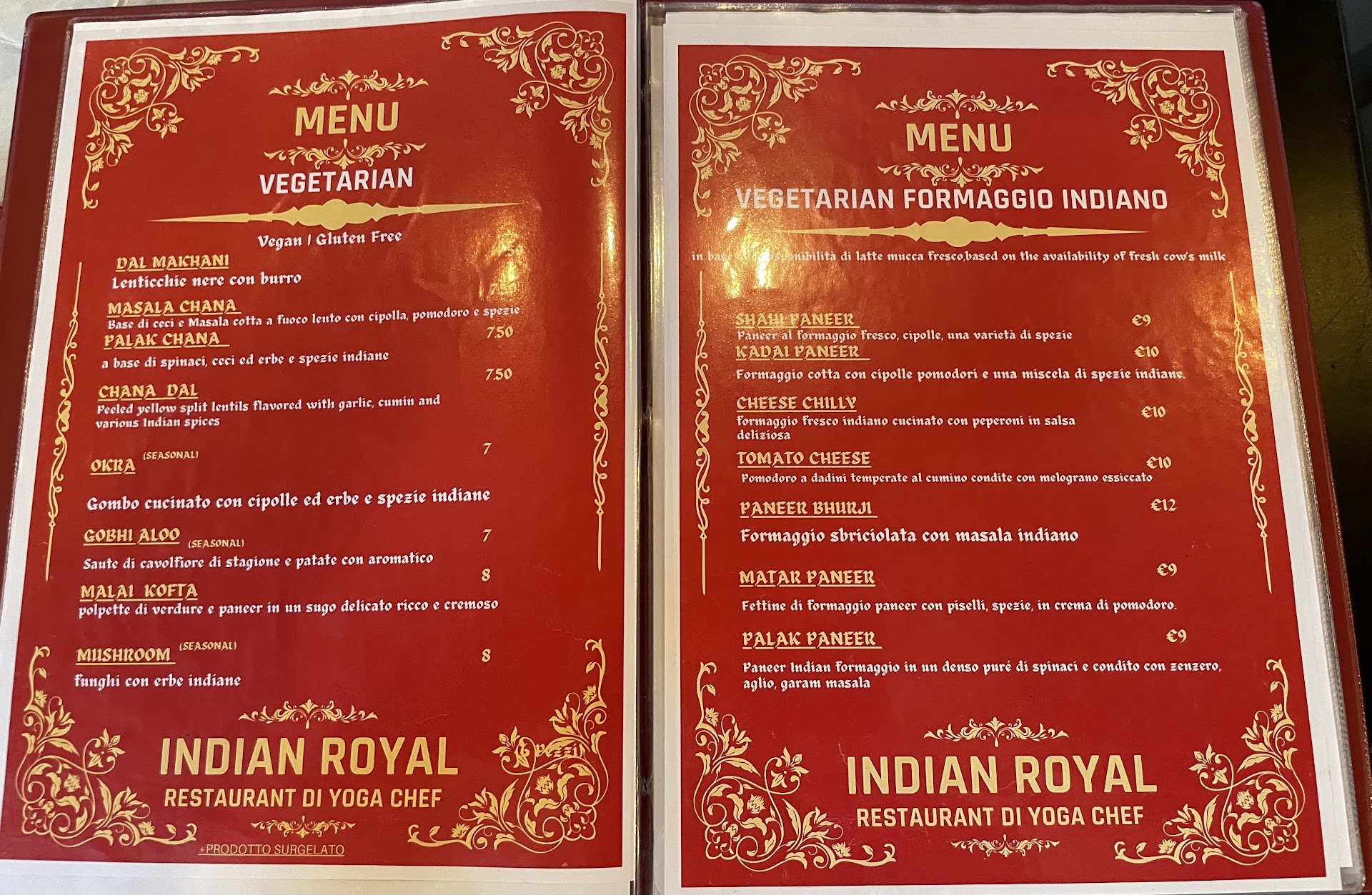 Indian Royal Restaurant di Yoga Chef